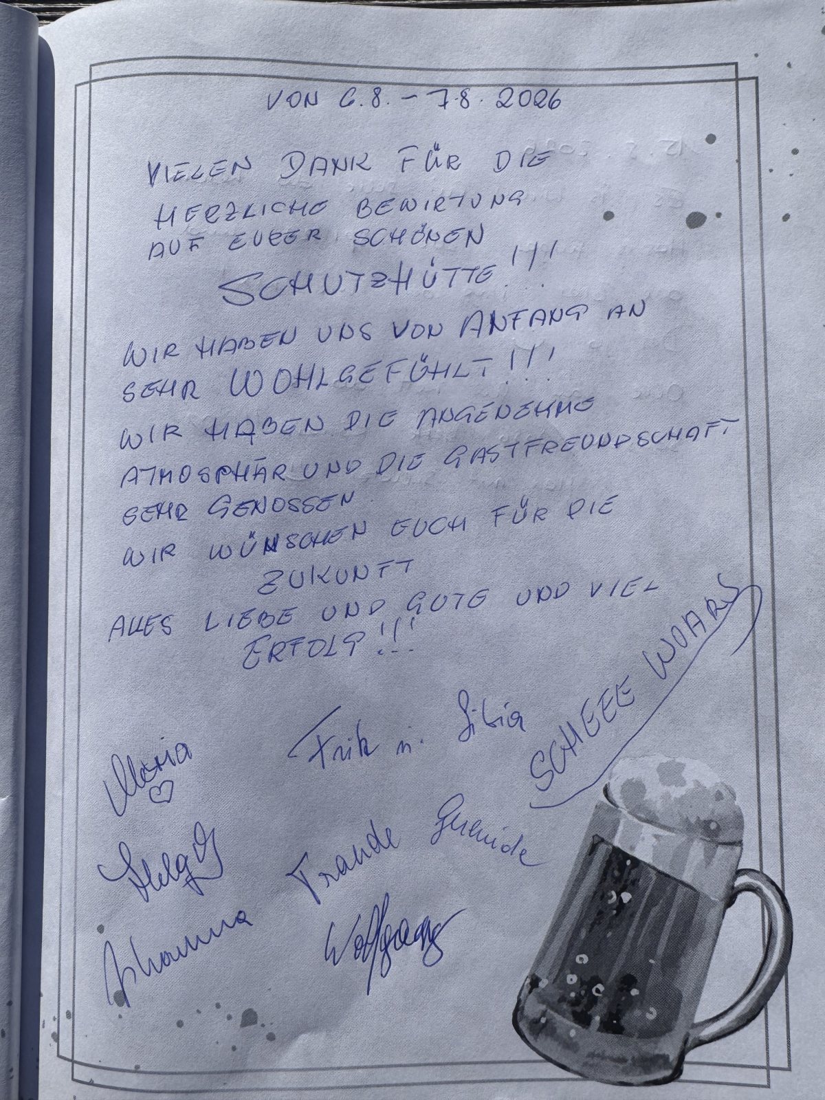 Foto zum Hüttenbucheintrag